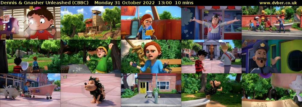 Dennis & Gnasher Unleashed (CBBC) Monday 31 October 2022 13:00 - 13:10