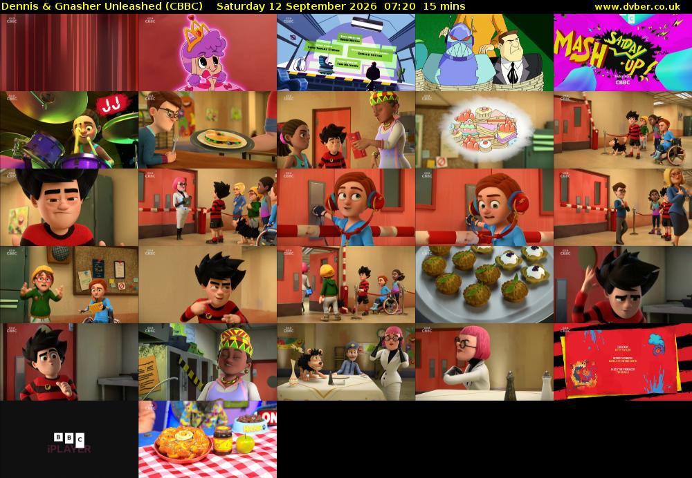 Dennis & Gnasher Unleashed (CBBC) Saturday 12 September 2026 07:20 - 07:35