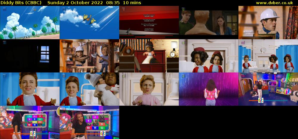 Diddy Bits (CBBC) Sunday 2 October 2022 08:35 - 08:45