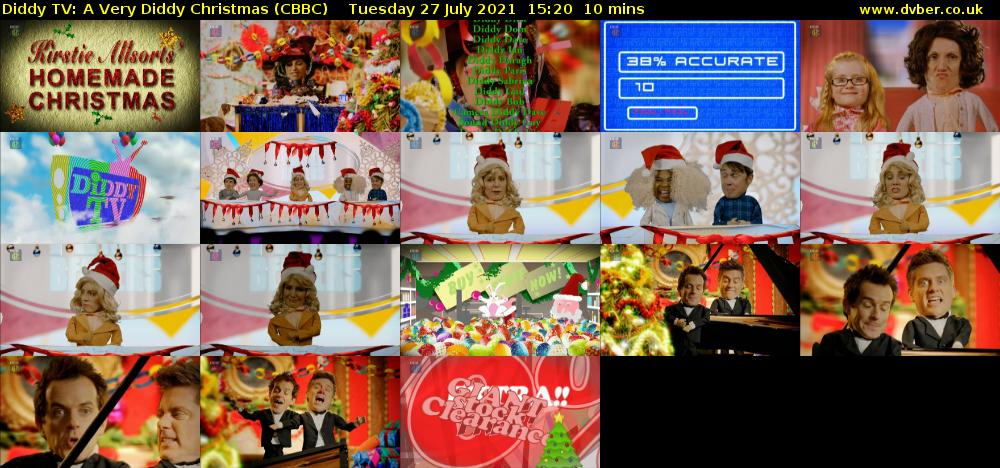 Diddy TV: A Very Diddy Christmas (CBBC) Tuesday 27 July 2021 15:20 - 15:30