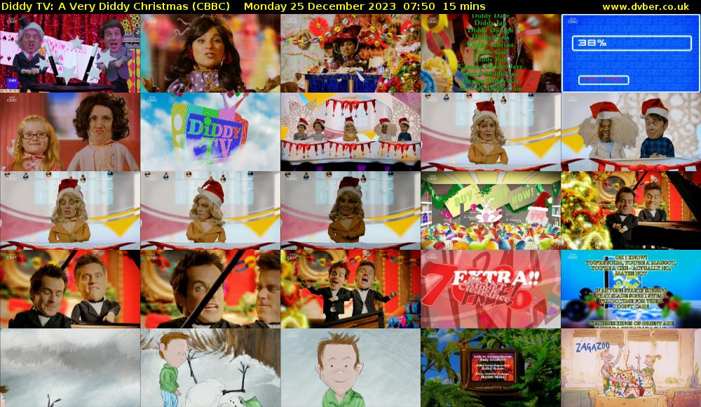 Diddy TV: A Very Diddy Christmas (CBBC) Monday 25 December 2023 07:50 - 08:05