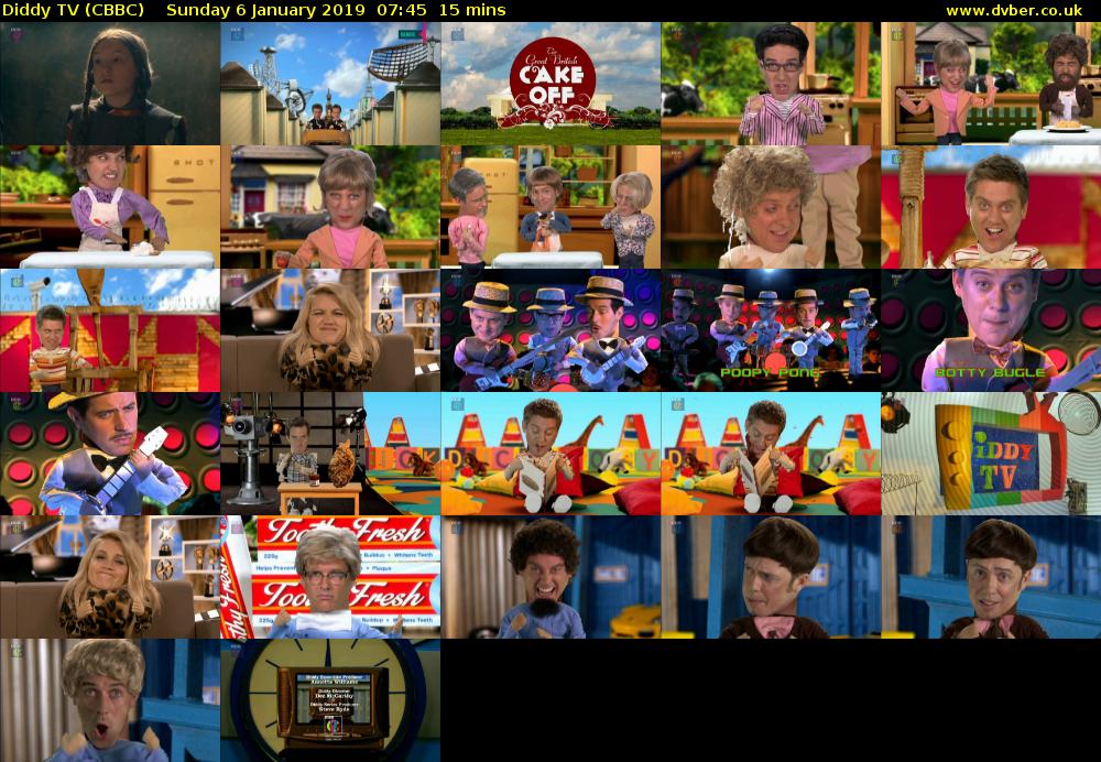 Diddy TV (CBBC) Sunday 6 January 2019 07:45 - 08:00