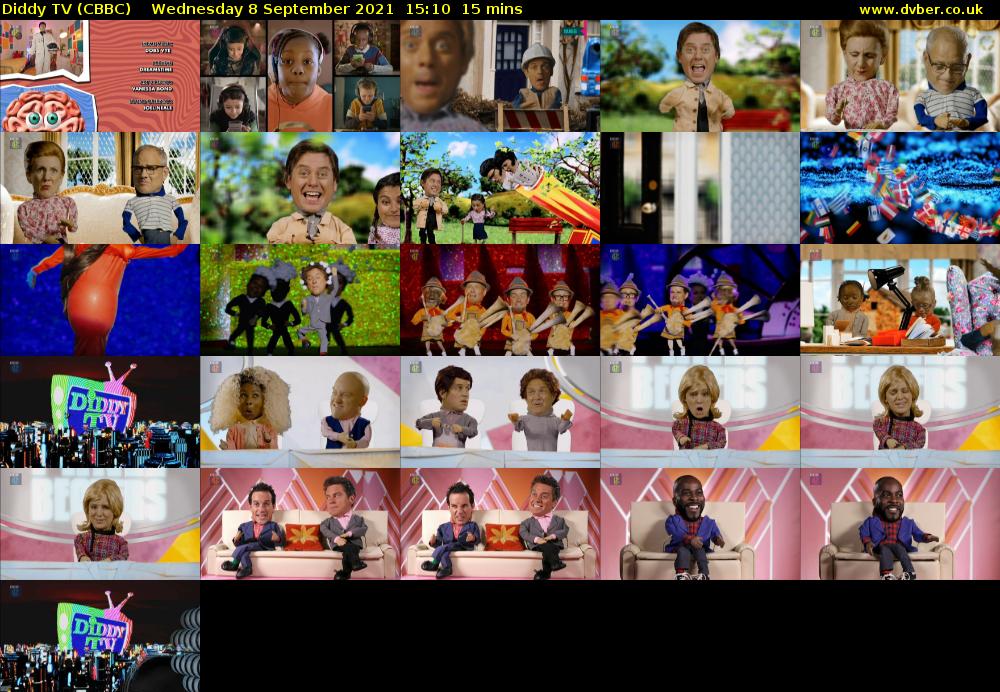 Diddy TV (CBBC) Wednesday 8 September 2021 15:10 - 15:25