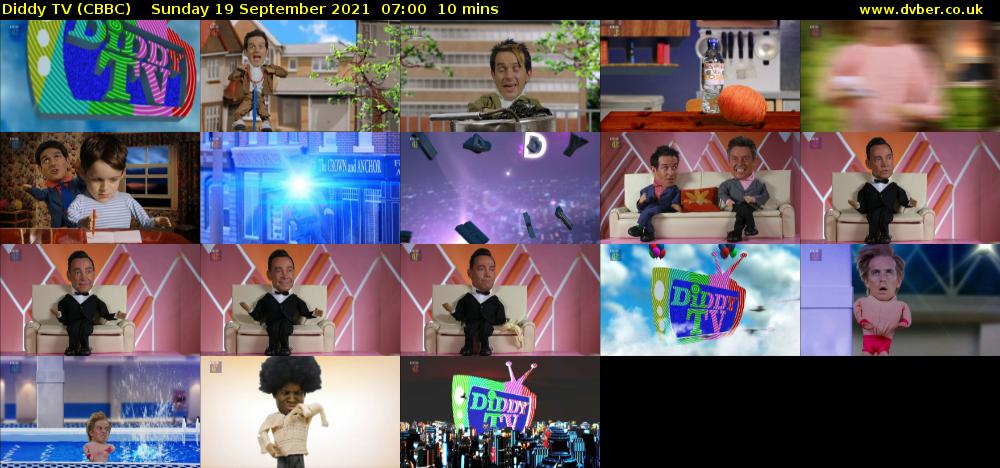 Diddy TV (CBBC) Sunday 19 September 2021 07:00 - 07:10