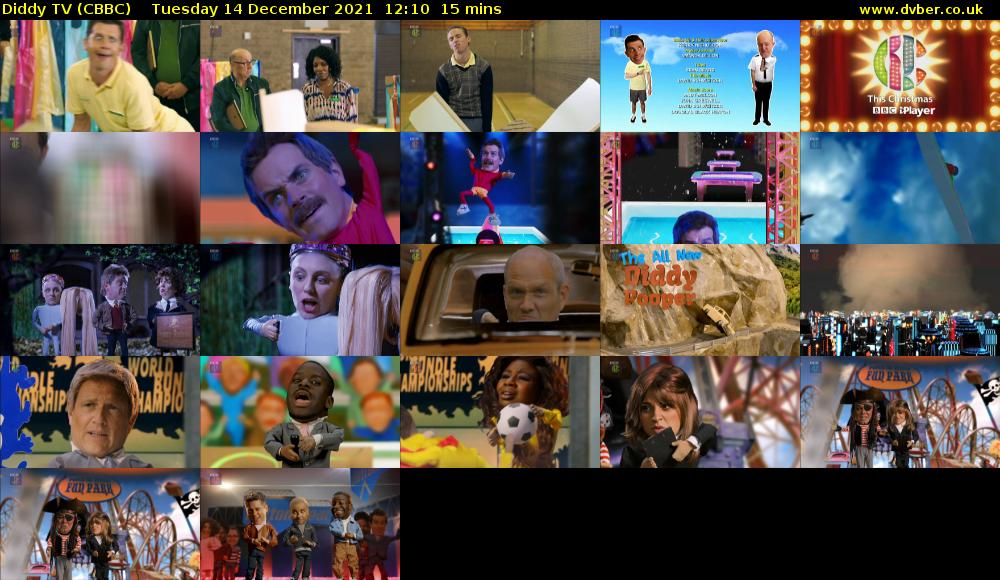 Diddy TV (CBBC) Tuesday 14 December 2021 12:10 - 12:25