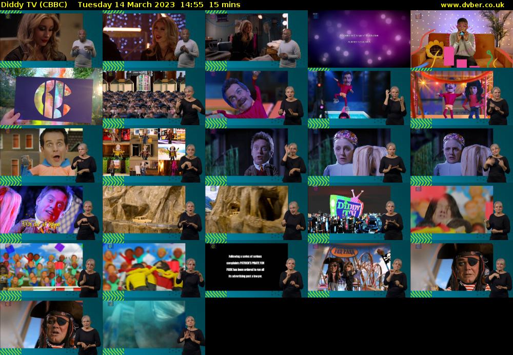 Diddy TV (CBBC) Tuesday 14 March 2023 14:55 - 15:10