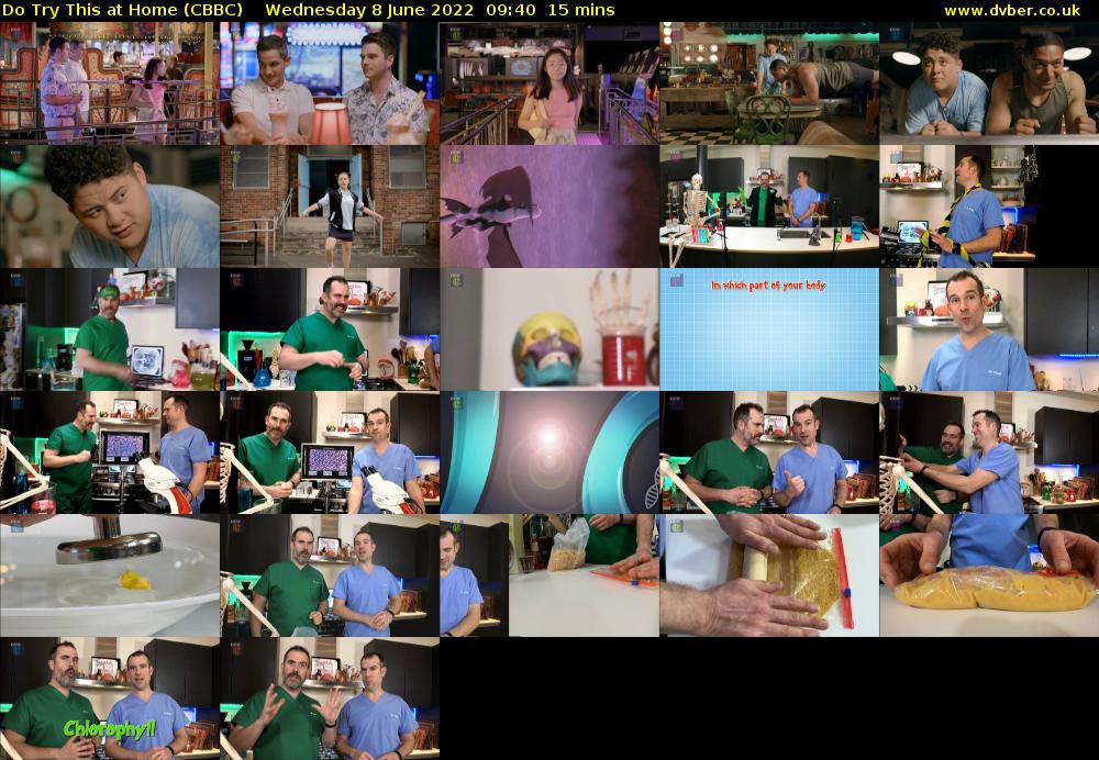 Do Try This at Home (CBBC) Wednesday 8 June 2022 09:40 - 09:55