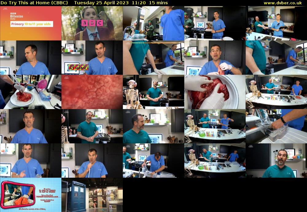 Do Try This at Home (CBBC) Tuesday 25 April 2023 11:20 - 11:35