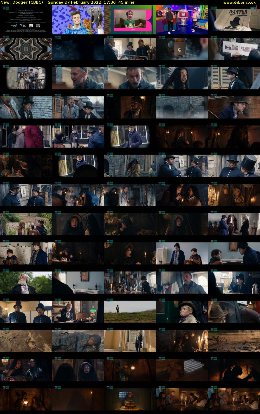 Dodger (CBBC) Sunday 27 February 2022 17:30 - 18:15