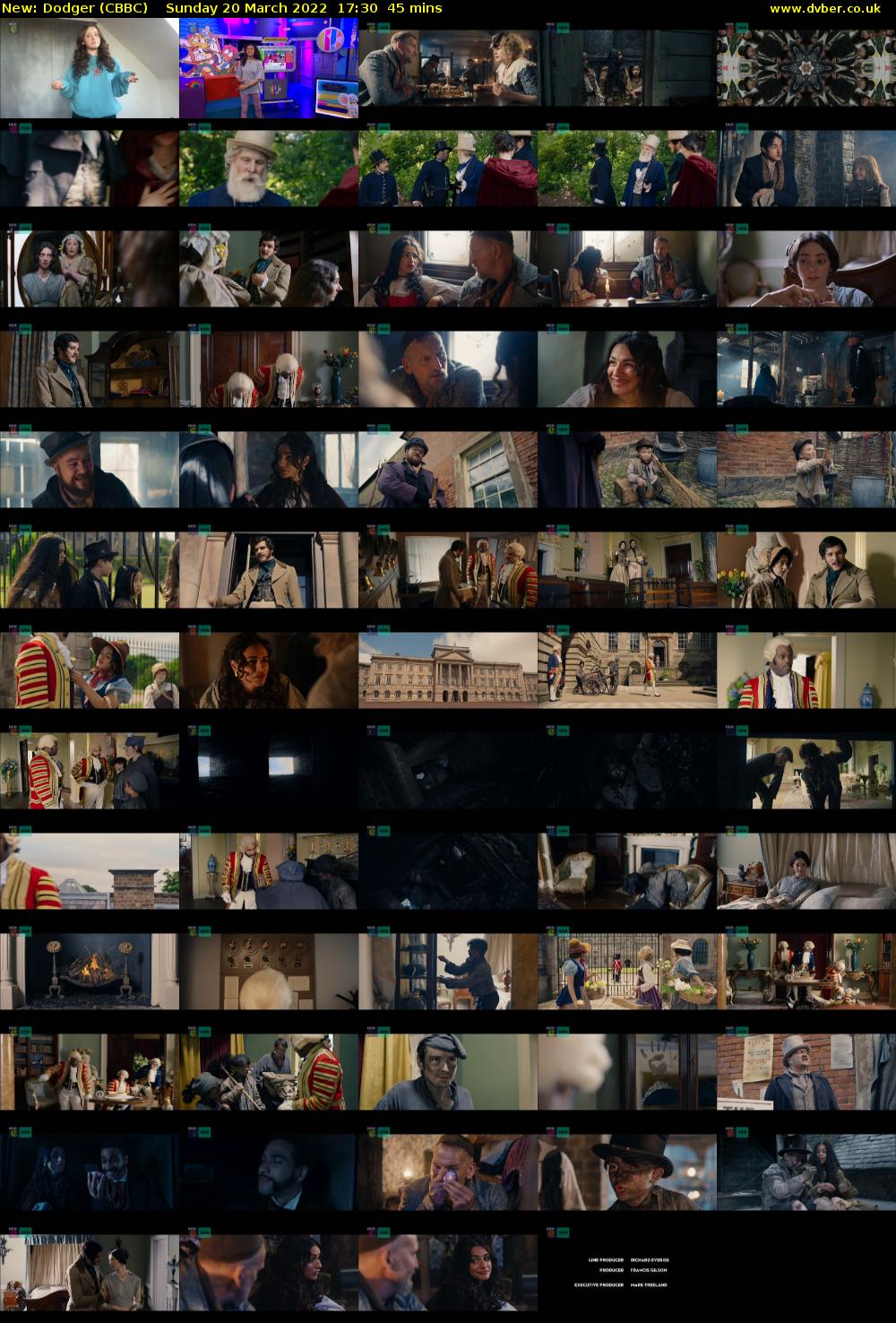 Dodger (CBBC) Sunday 20 March 2022 17:30 - 18:15