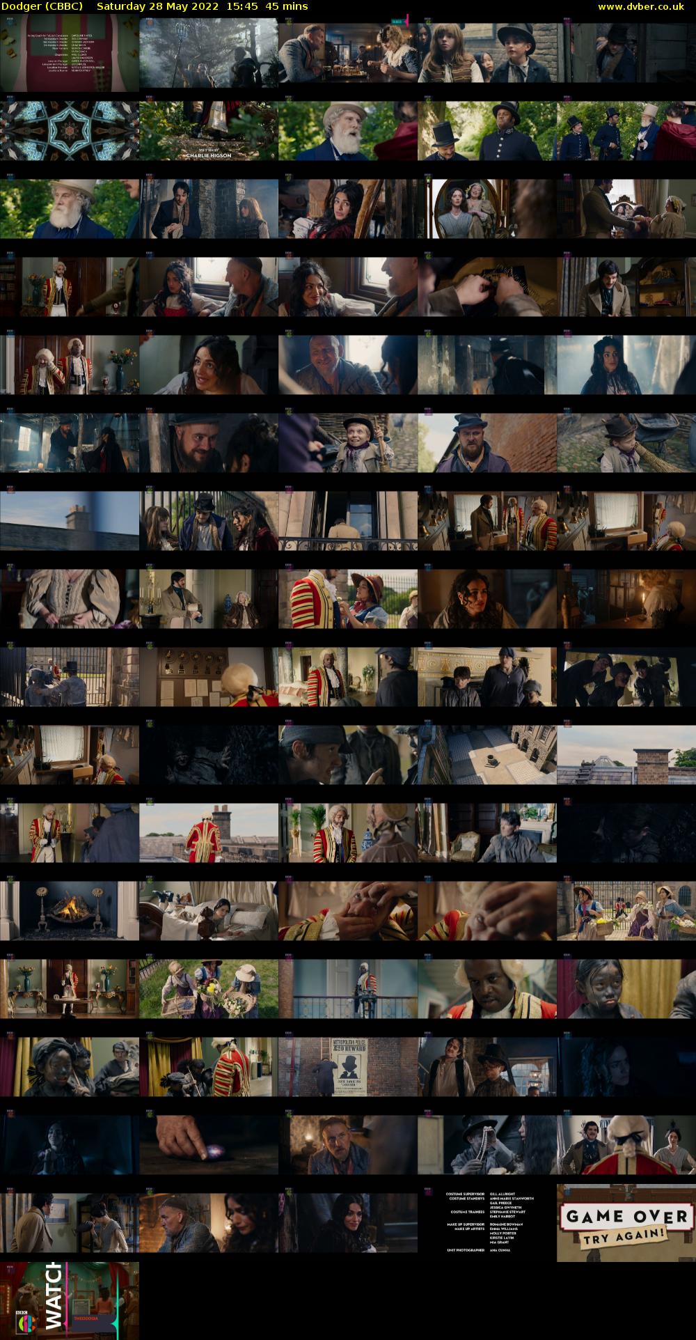 Dodger (CBBC) Saturday 28 May 2022 15:45 - 16:30