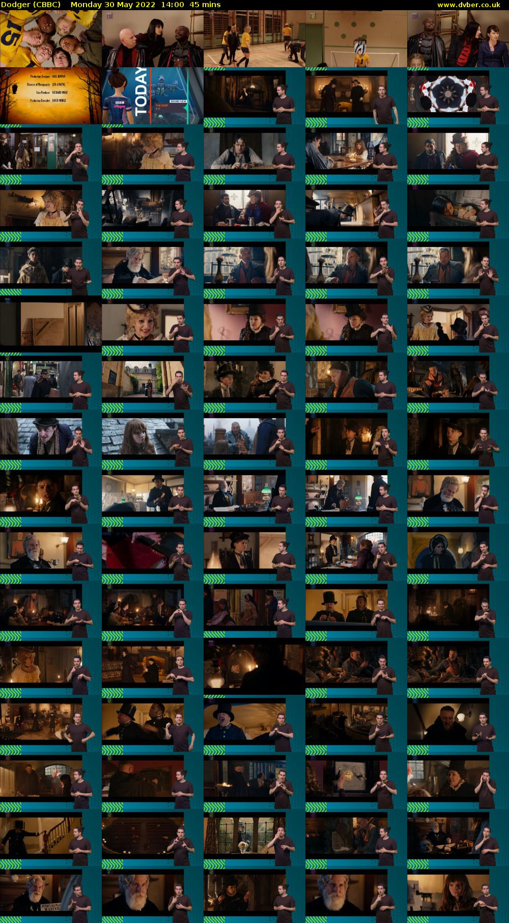 Dodger (CBBC) Monday 30 May 2022 14:00 - 14:45