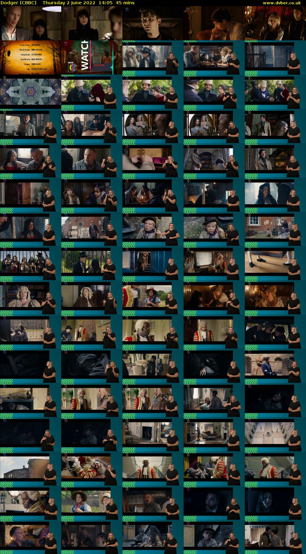 Dodger (CBBC) Thursday 2 June 2022 14:05 - 14:50