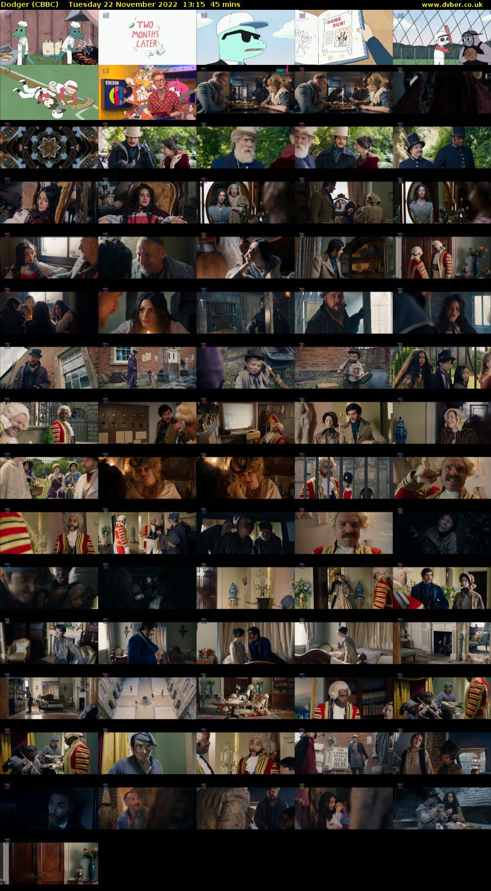 Dodger (CBBC) Tuesday 22 November 2022 13:15 - 14:00