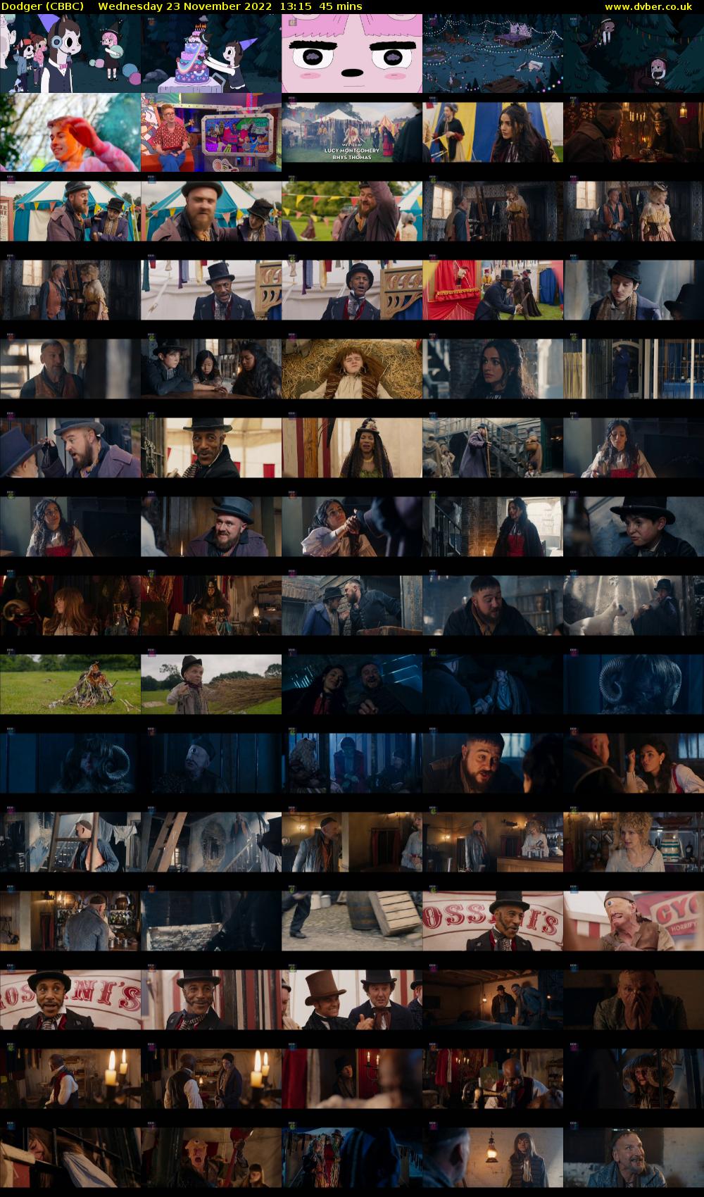 Dodger (CBBC) Wednesday 23 November 2022 13:15 - 14:00