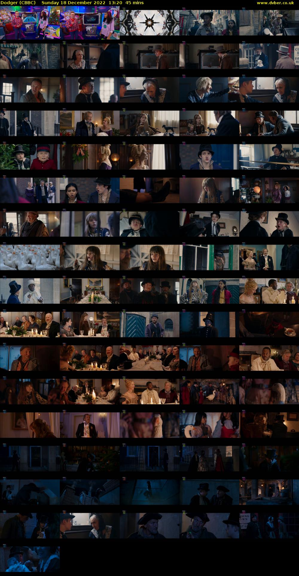 Dodger (CBBC) Sunday 18 December 2022 13:20 - 14:05