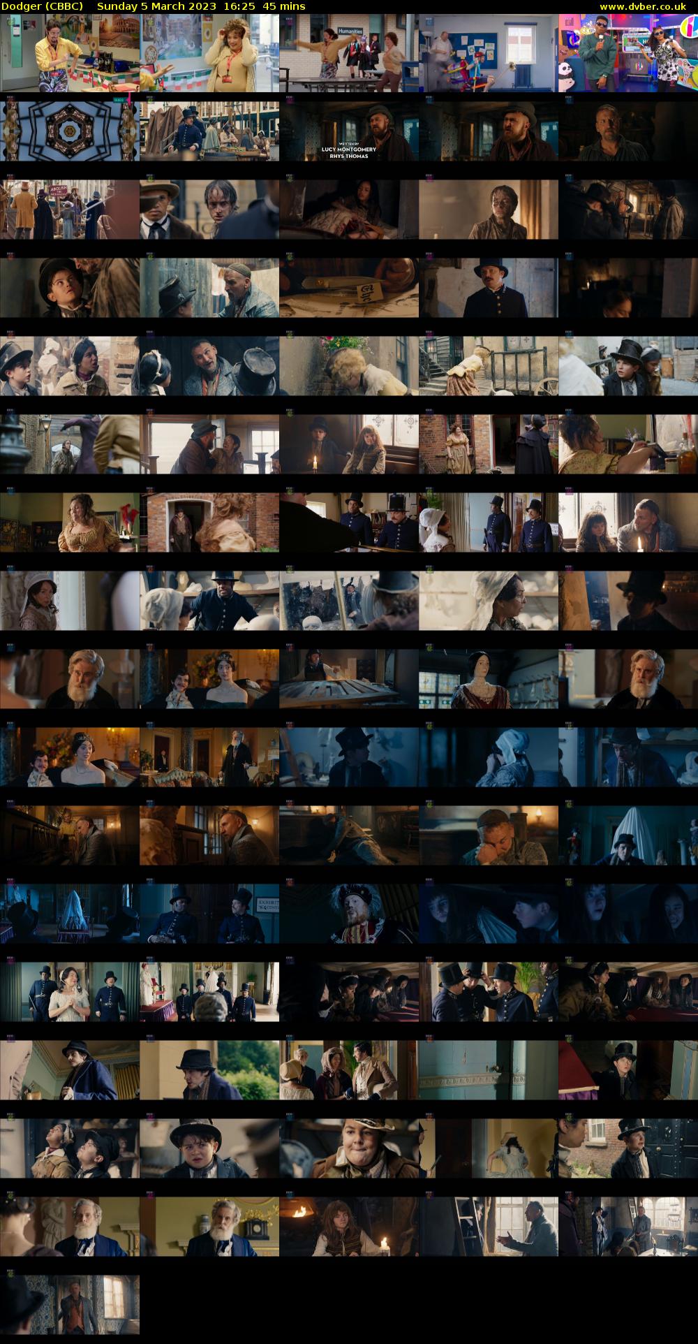Dodger (CBBC) Sunday 5 March 2023 16:25 - 17:10