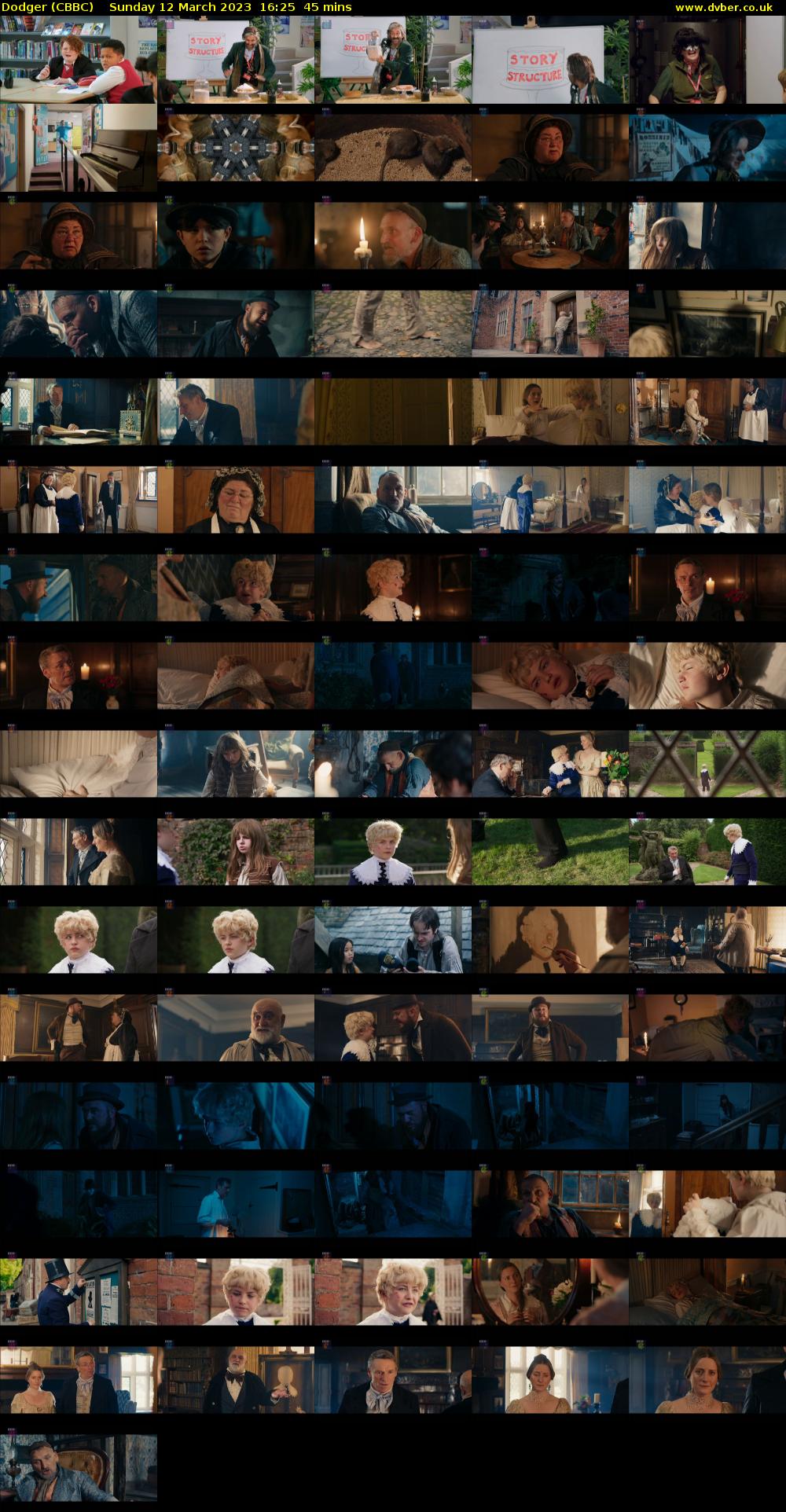 Dodger (CBBC) Sunday 12 March 2023 16:25 - 17:10