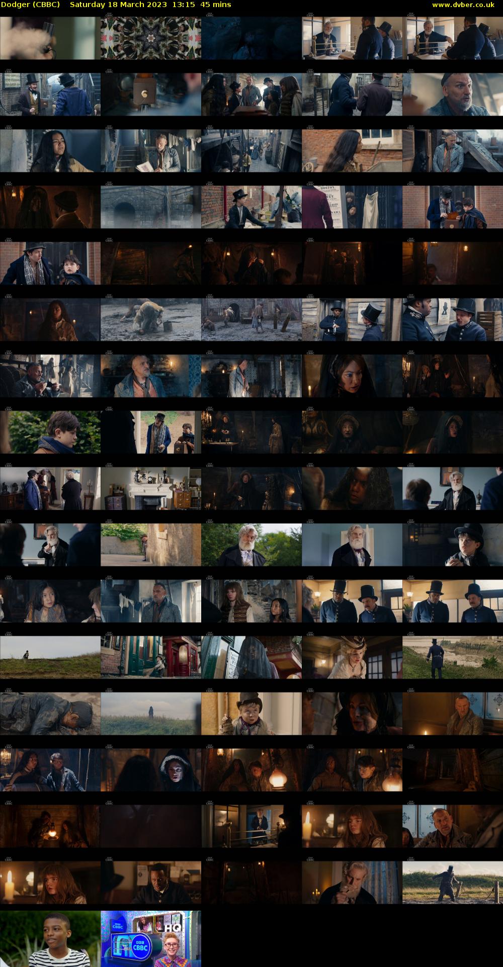 Dodger (CBBC) Saturday 18 March 2023 13:15 - 14:00