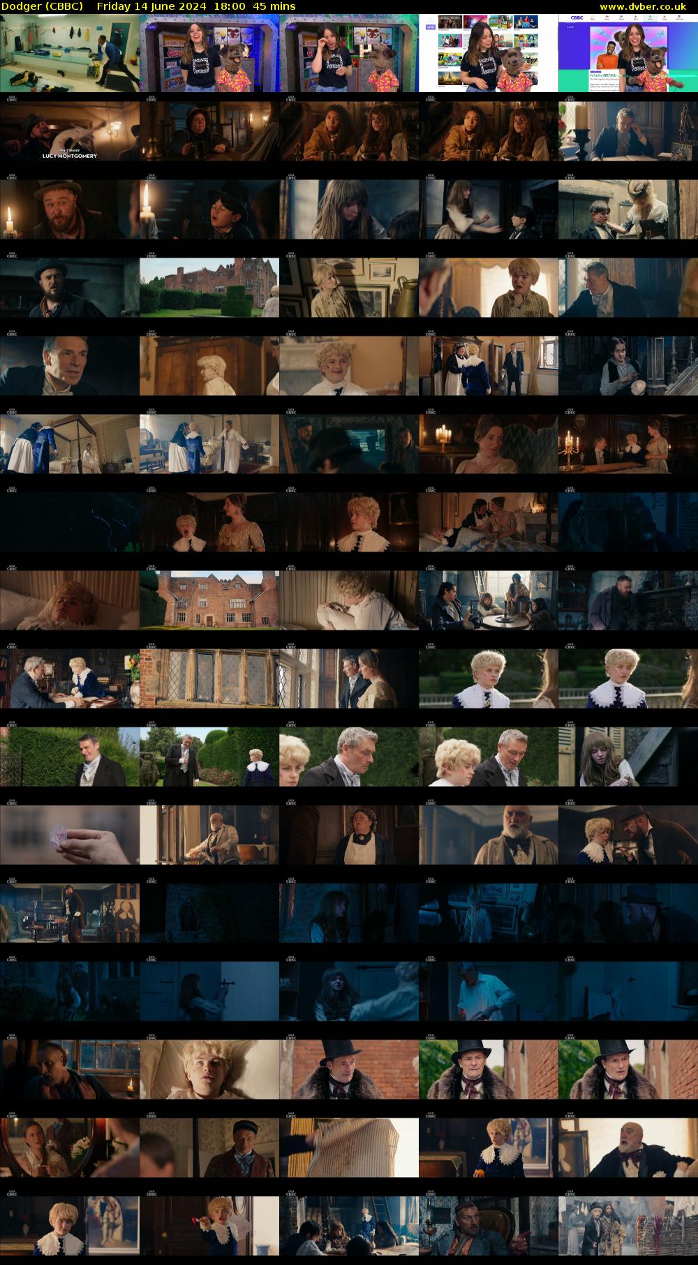 Dodger (CBBC) Friday 14 June 2024 18:00 - 18:45