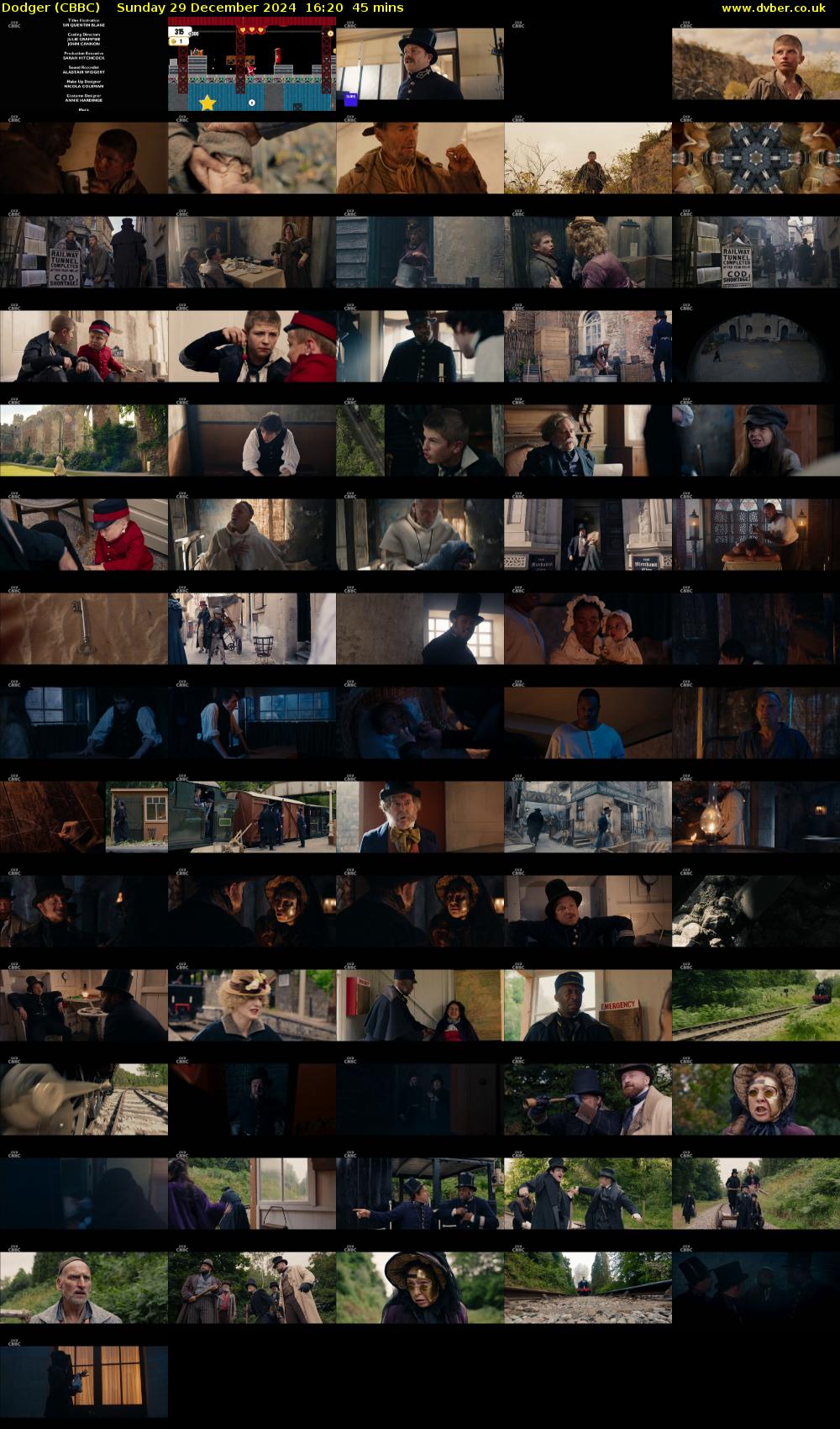 Dodger (CBBC) Sunday 29 December 2024 16:20 - 17:05