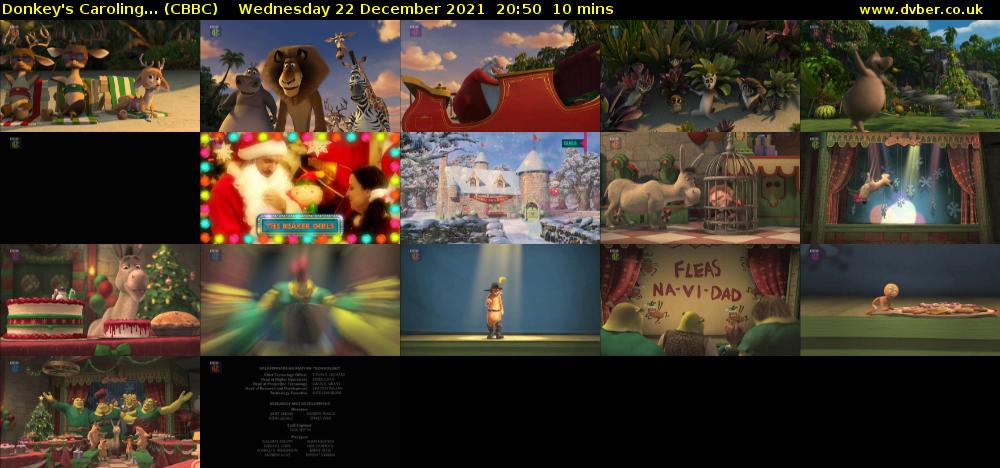 Donkey's Caroling... (CBBC) Wednesday 22 December 2021 20:50 - 21:00