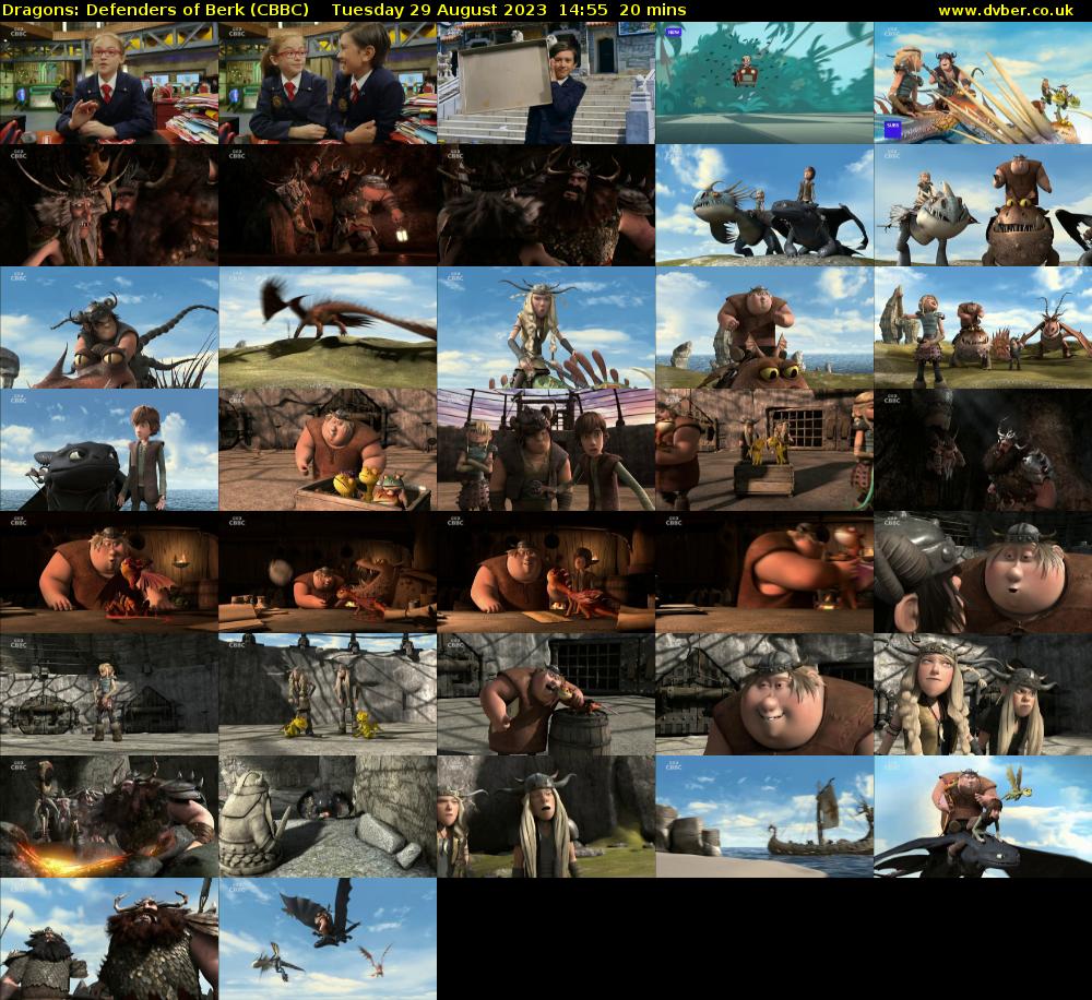 Dragons: Defenders of Berk (CBBC) Tuesday 29 August 2023 14:55 - 15:15