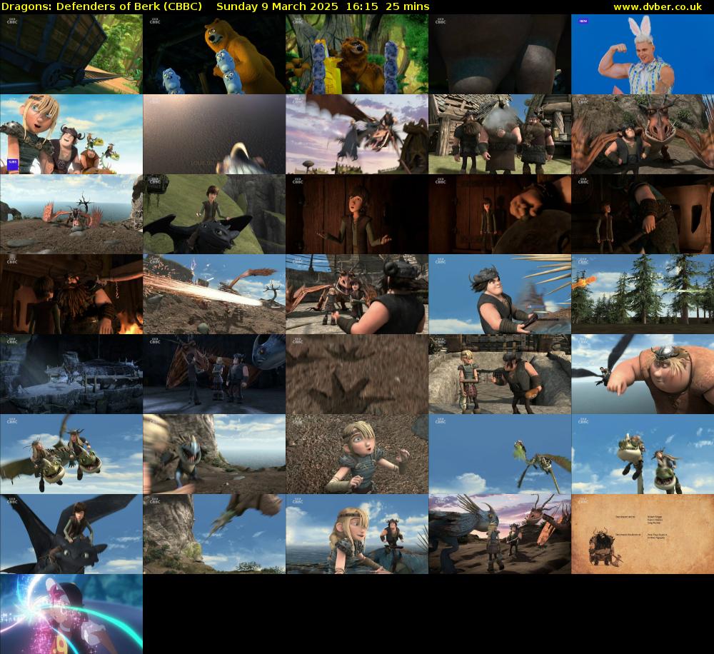 Dragons: Defenders of Berk (CBBC) Sunday 9 March 2025 16:15 - 16:40
