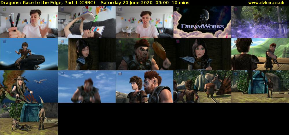 Dragons: Race to the Edge, Part 1 (CBBC) Saturday 20 June 2020 09:00 - 09:10