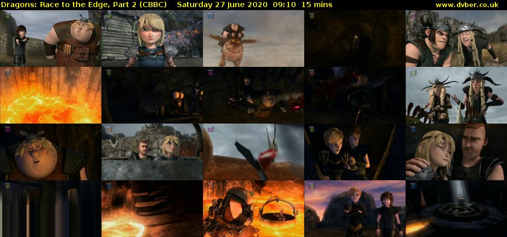 Dragons: Race to the Edge, Part 2 (CBBC) Saturday 27 June 2020 09:10 - 09:25