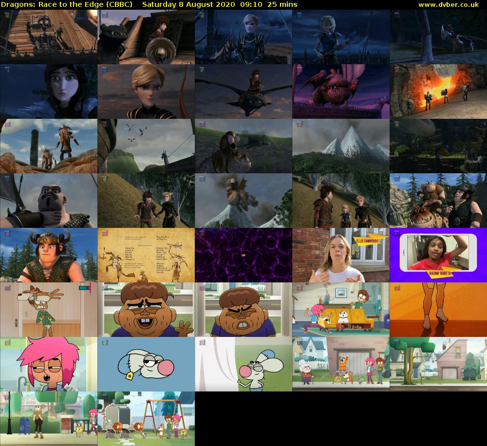 Dragons: Race to the Edge (CBBC) Saturday 8 August 2020 09:10 - 09:35