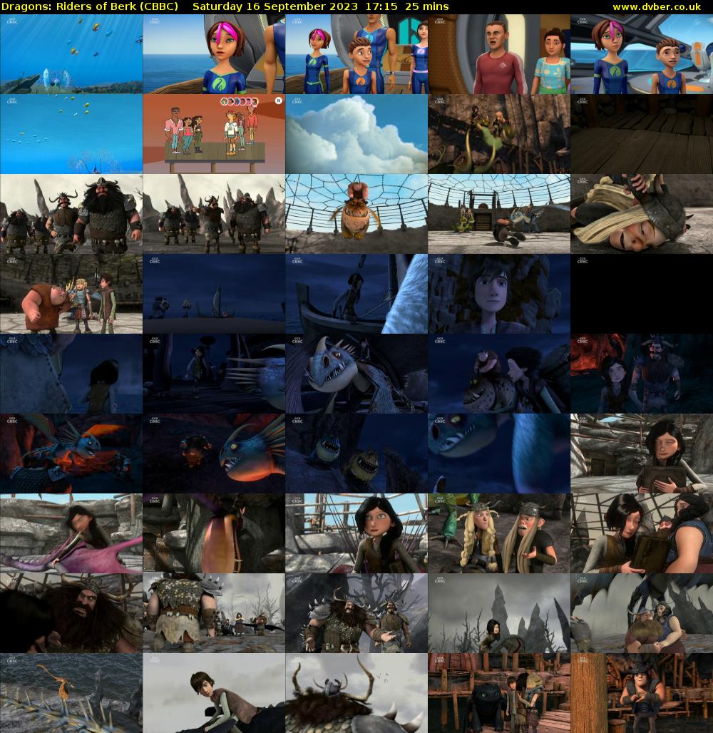 Dragons: Riders of Berk (CBBC) Saturday 16 September 2023 17:15 - 17:40