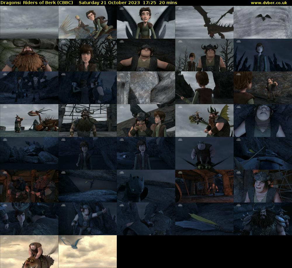 Dragons: Riders of Berk (CBBC) Saturday 21 October 2023 17:25 - 17:45