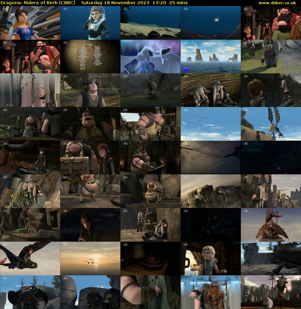 Dragons: Riders of Berk (CBBC) Saturday 18 November 2023 17:20 - 17:45