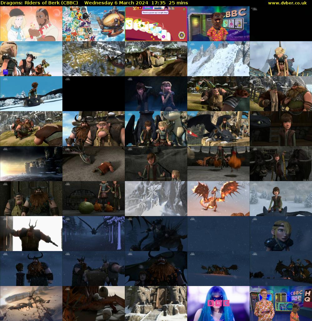 Dragons: Riders of Berk (CBBC) Wednesday 6 March 2024 17:35 - 18:00