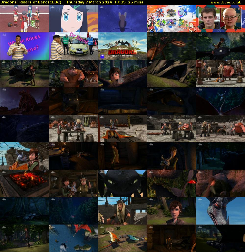 Dragons: Riders of Berk (CBBC) Thursday 7 March 2024 17:35 - 18:00