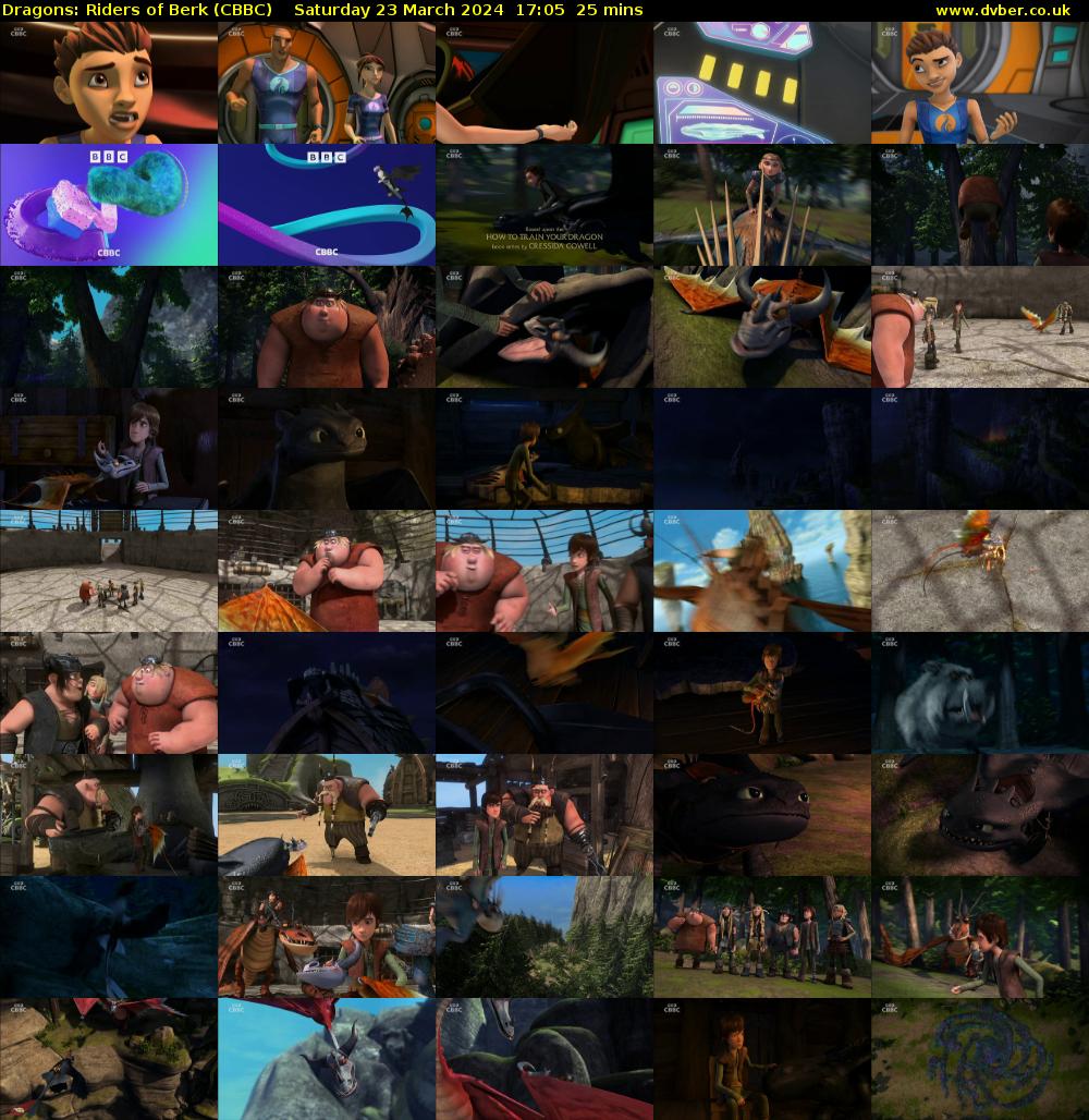 Dragons: Riders of Berk (CBBC) Saturday 23 March 2024 17:05 - 17:30