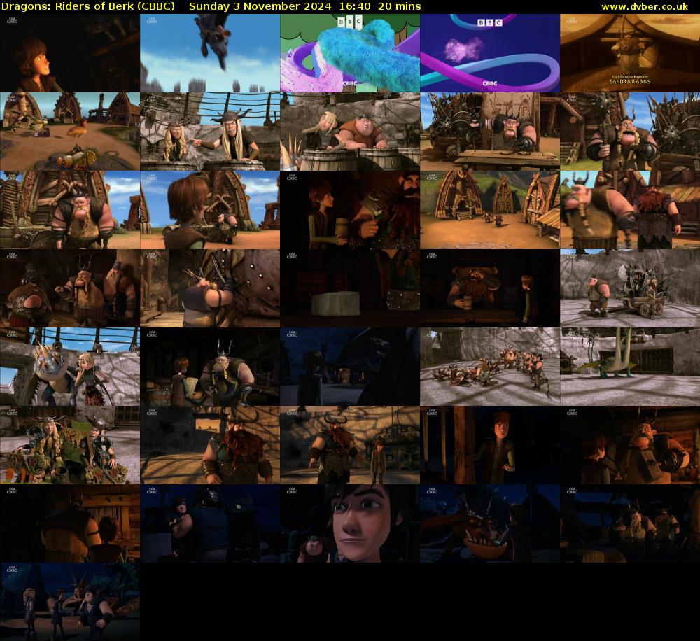 Dragons: Riders of Berk (CBBC) Sunday 3 November 2024 16:40 - 17:00