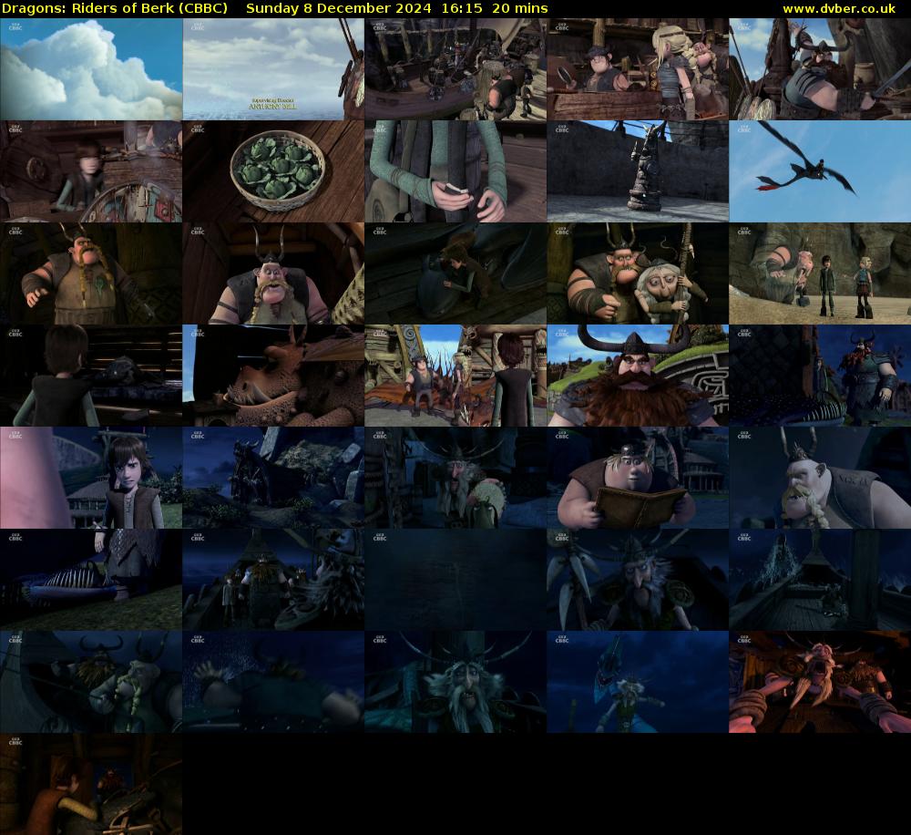 Dragons: Riders of Berk (CBBC) Sunday 8 December 2024 16:15 - 16:35