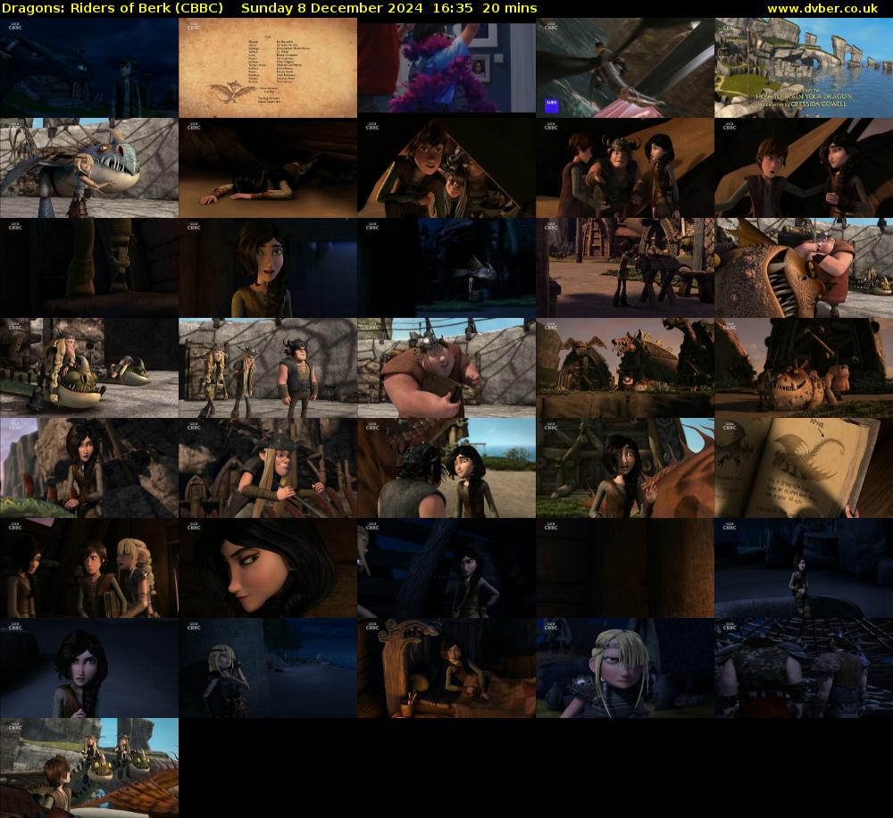Dragons: Riders of Berk (CBBC) Sunday 8 December 2024 16:35 - 16:55