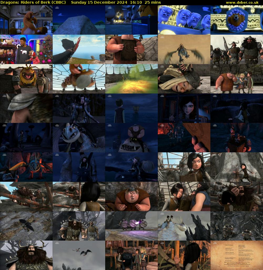 Dragons: Riders of Berk (CBBC) Sunday 15 December 2024 16:10 - 16:35