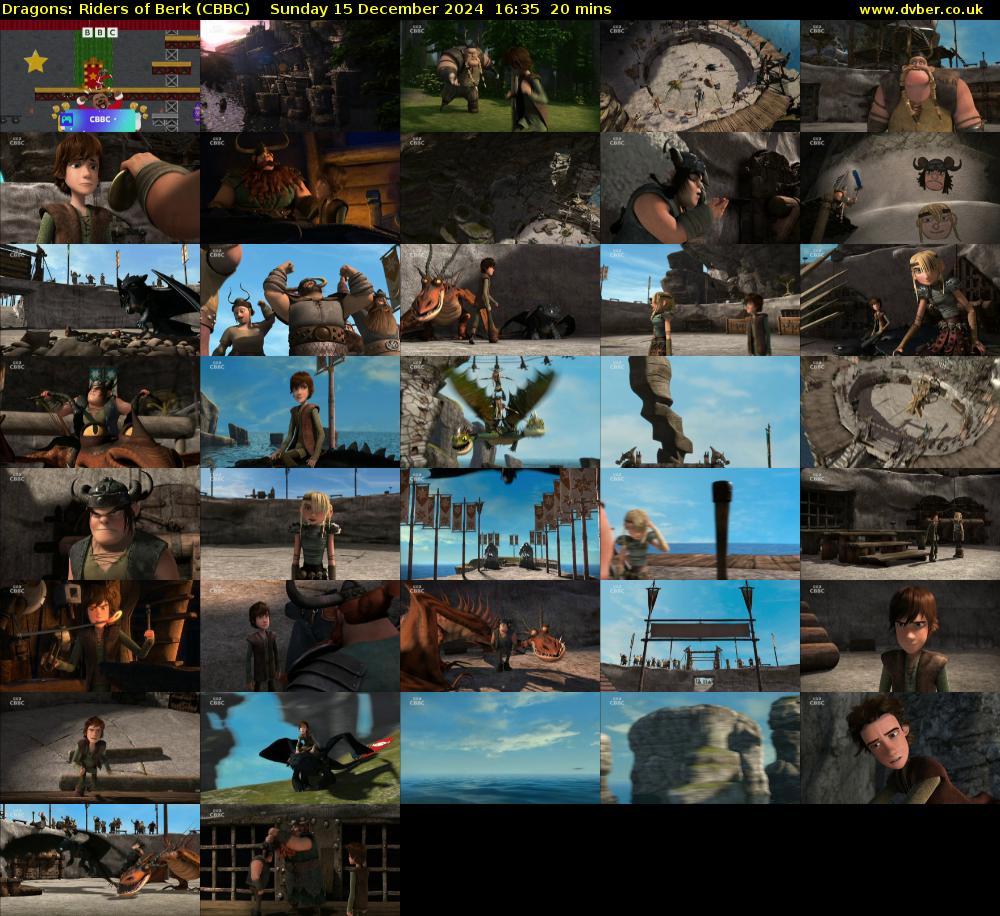 Dragons: Riders of Berk (CBBC) Sunday 15 December 2024 16:35 - 16:55