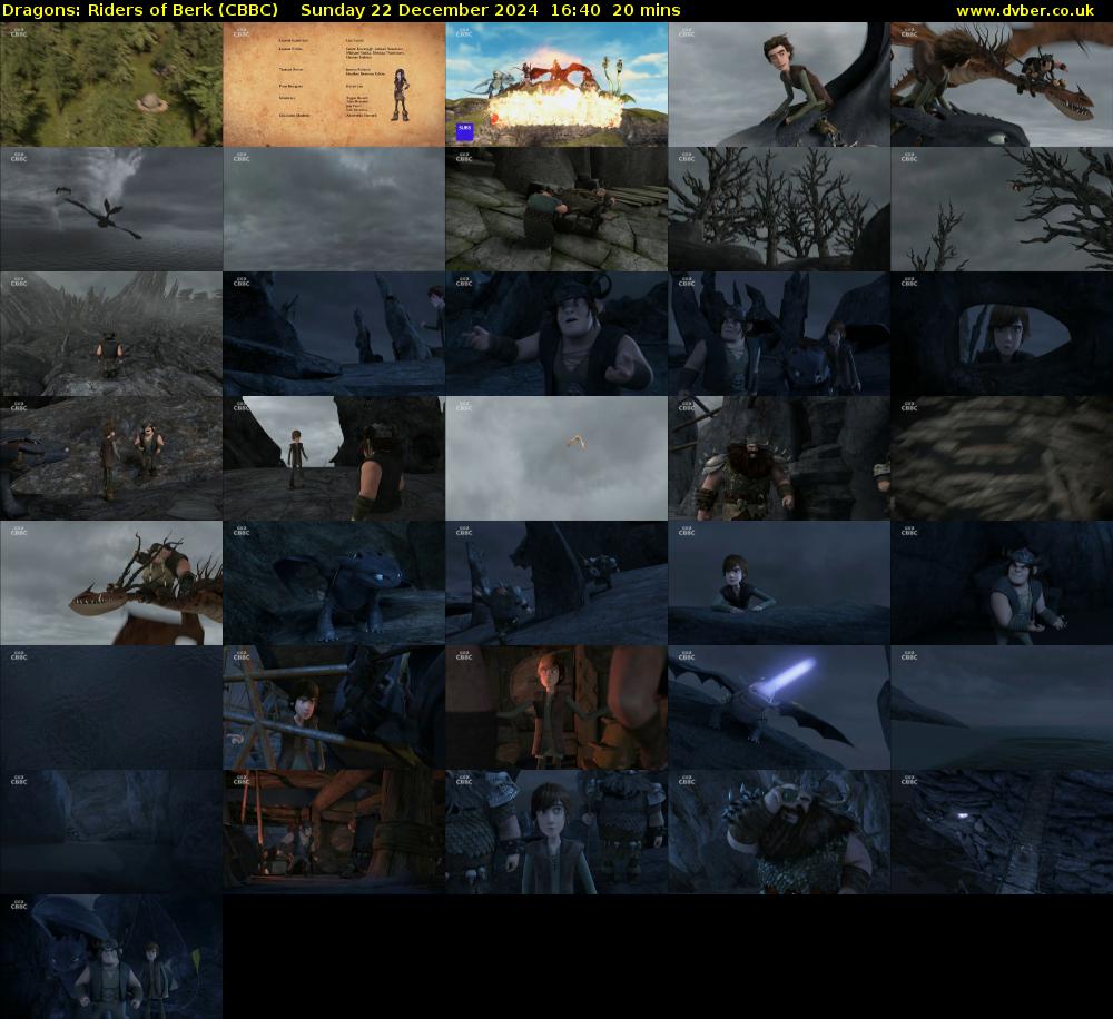Dragons: Riders of Berk (CBBC) Sunday 22 December 2024 16:40 - 17:00