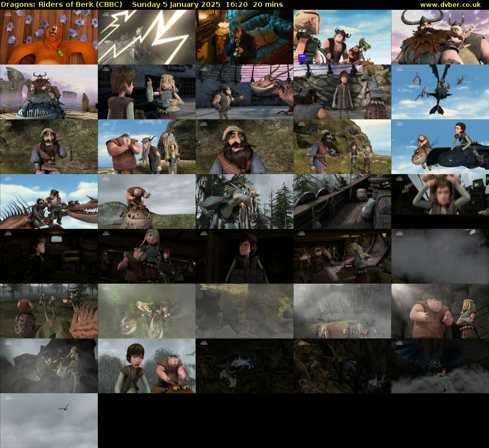 Dragons: Riders of Berk (CBBC) Sunday 5 January 2025 16:20 - 16:40