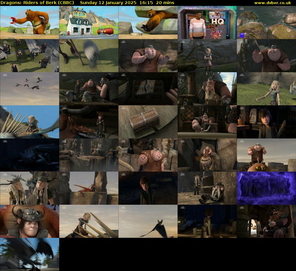 Dragons: Riders of Berk (CBBC) Sunday 12 January 2025 16:15 - 16:35