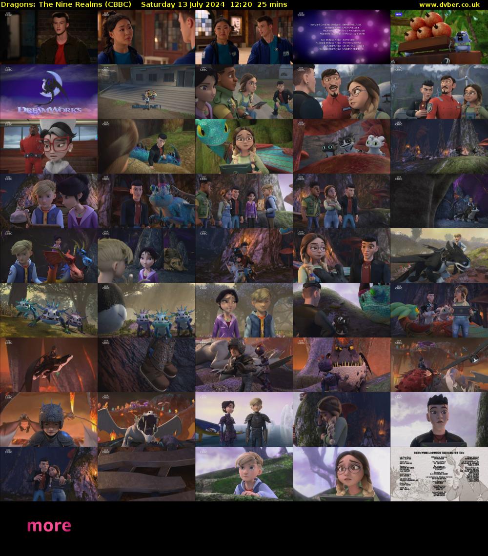 Dragons: The Nine Realms (CBBC) Saturday 13 July 2024 12:20 - 12:45