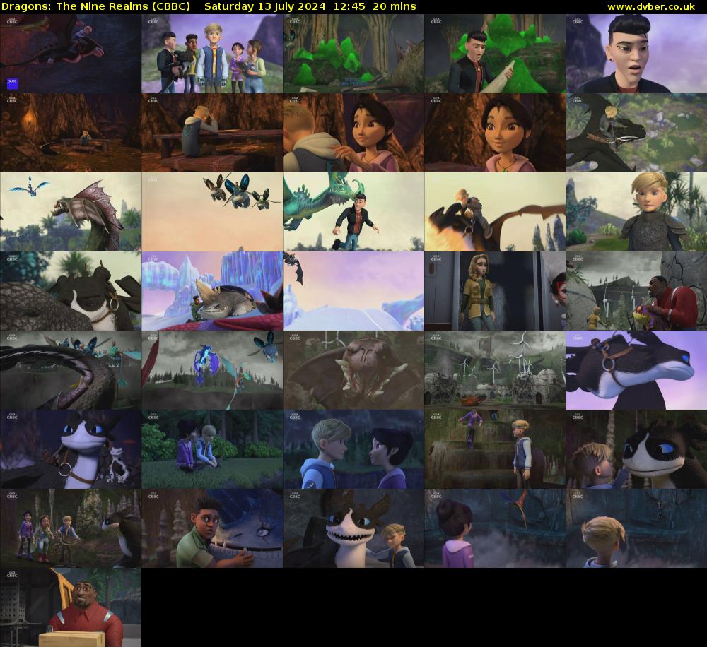 Dragons: The Nine Realms (CBBC) Saturday 13 July 2024 12:45 - 13:05
