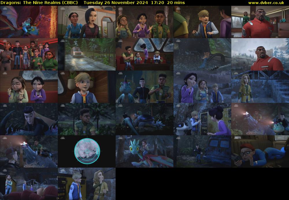 Dragons: The Nine Realms (CBBC) Tuesday 26 November 2024 17:20 - 17:40