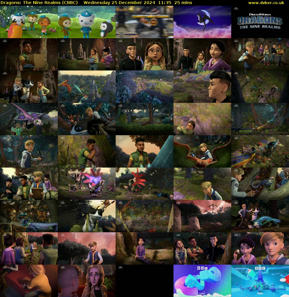 Dragons: The Nine Realms (CBBC) Wednesday 25 December 2024 11:35 - 12:00
