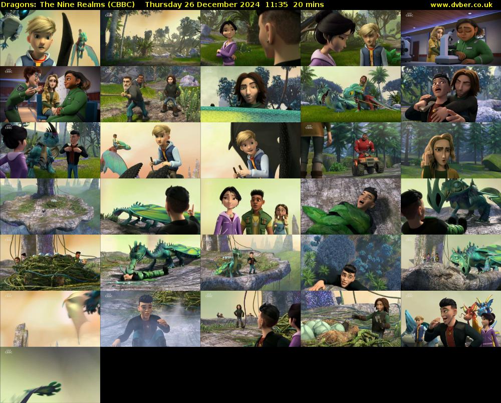 Dragons: The Nine Realms (CBBC) Thursday 26 December 2024 11:35 - 11:55